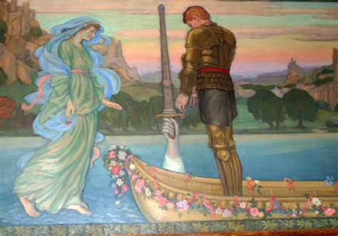 King Arthur And Excalibur Painting