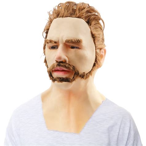 Buy Halloween Mask Funny Realistic Young Man Mask Latex Mask Party