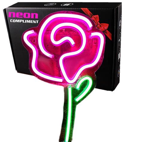 Neon led usb na ścianę znak kwiat napis neonowy D443 Cena Opinie