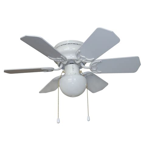 Harbor Breeze Vortex 30 In White With White Whitewash Blades Led Indoor Flush Mount Ceiling Fan