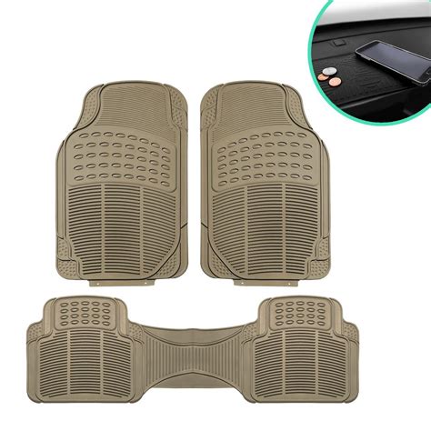 FH Group 3 Piece 29 In X 18 In Heavy Duty Vinyl Car Floor Mats