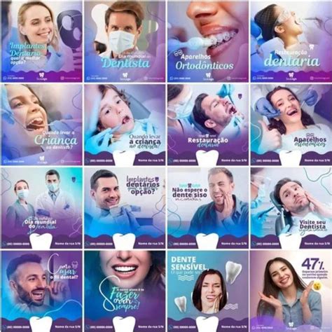 Pacote Artes No Canva M Dias Sociais De Dentistas