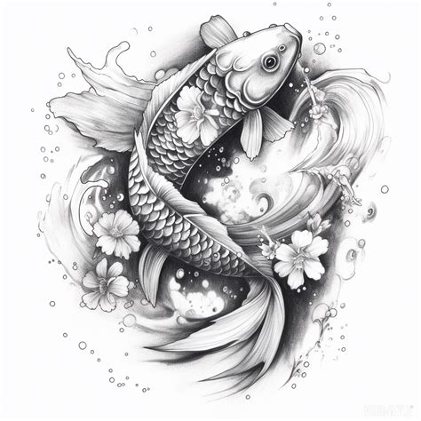 Koi Fish Tattoo Design In 2023 Koi Tattoo Design Koi Fish Drawing