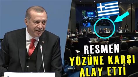 Erdoğan Yunan Liderin Yüzüne Karşı Resmen Alay Ediyor YouTube