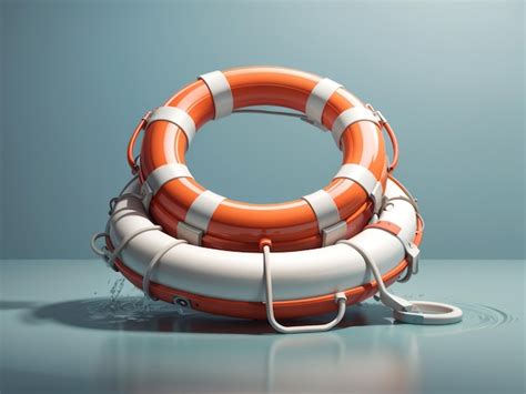 Premium Photo Lifebuoy D Render D Illustration Abstra