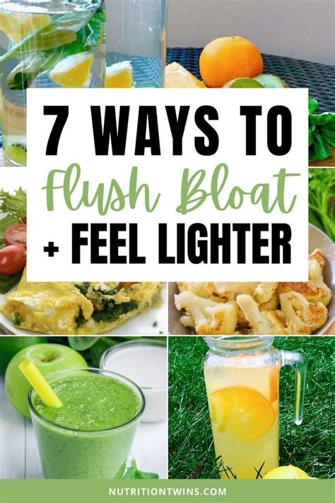 The 7 Best Ways To Flush Bloat Feel Lighter Nutrition Twins