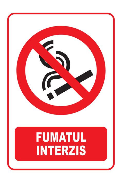 Semn Indicator Fumatul Interzis Hiperborea