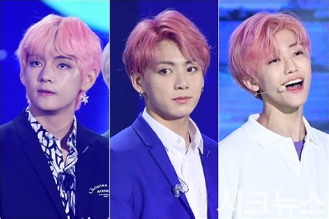 방탄소년단 뷔 Vs 정국 Vs Nct드림 재민 핑크 머리 만찢 비주얼 왕자 네이트 뉴스