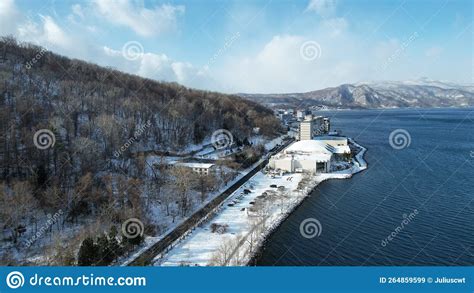 Lake Toya during Winter Season Stock Image - Image of holiday ...