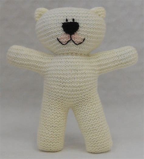 Easy To Knit Teddy Bear Pdf Pattern Suitable For Beginner Knitters With