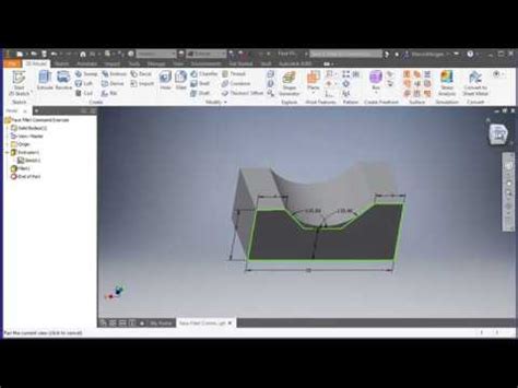 How To Use The Face Fillet Tool In Inventor Pro 2018 YouTube