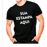 Camisa Preta Personalizadas Sua Logo Aqui Frente Ou Verso Escorrega O