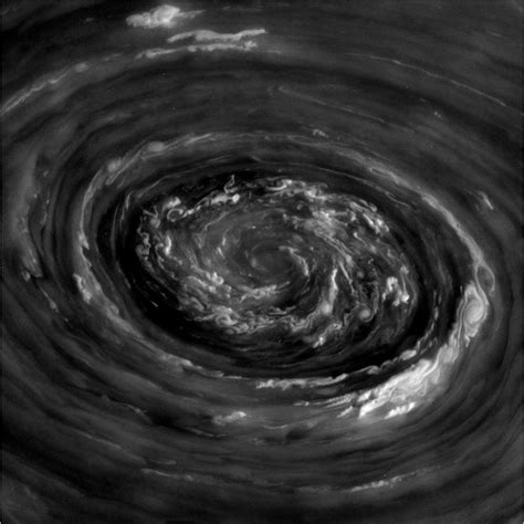 Huge Circular Storm Seen at Saturn’s North Pole | Cassini saturn, Nasa ...