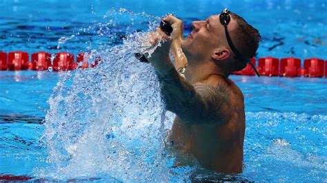 Seven Time Gold Medalist Swimmer Caeleb Dressel Talks Pressures Of The