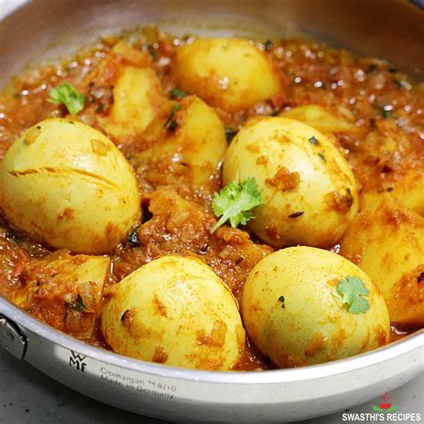 Aloo Anday Recipe Potato Egg Curry Swasthis Recipes