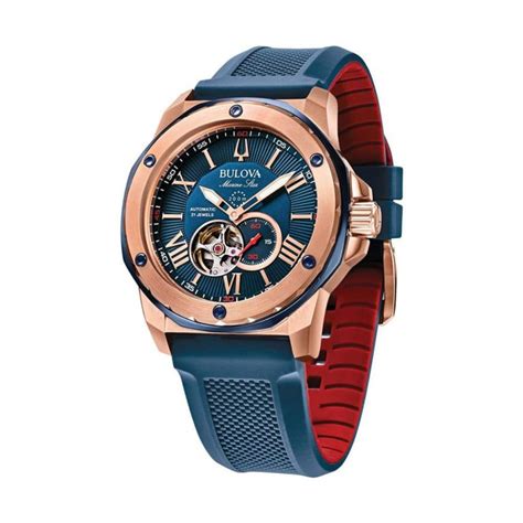 Bulova Marine Star 98A227 Automatic Reloj De Poliuretano Casual