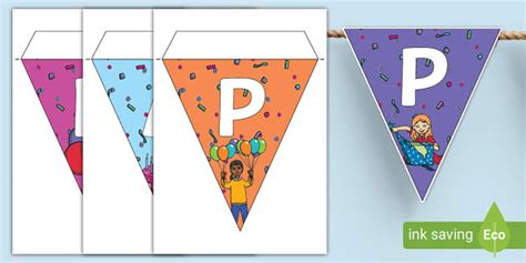 Bunting Saying Happy Birthday Primary Resources Twinkl