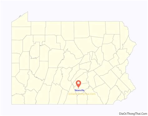 Map of Newville borough, Pennsylvania