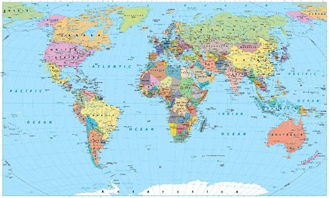 Carte du monde détaillée » Voyage - Carte - Plan