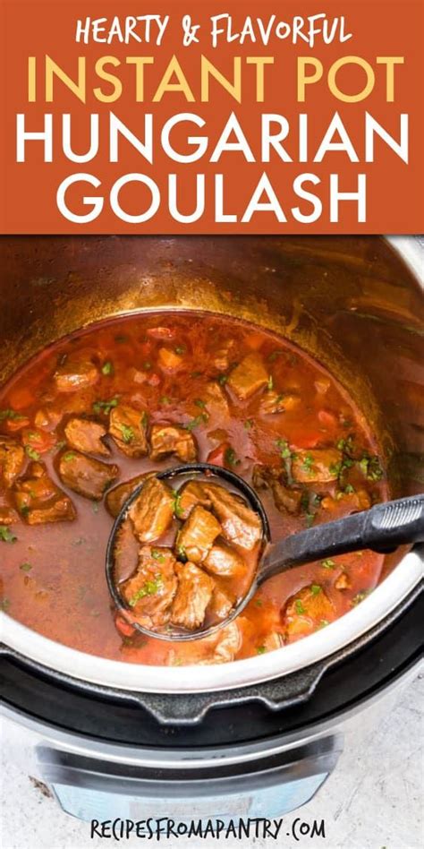 Beef Goulash Goulash Recipes Beef Recipes Pressure Cooker Goulash Recipe Pressure Cooker