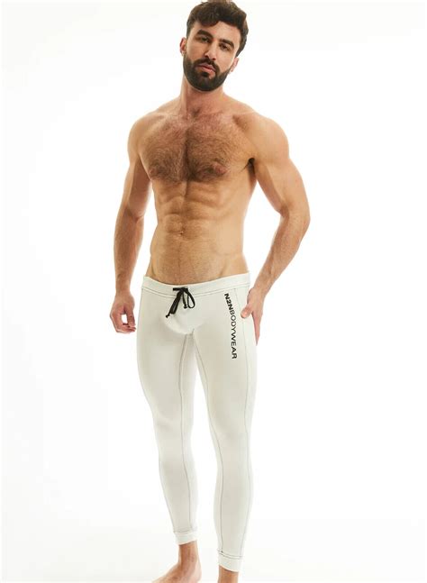 N N Bodywear Men White Yoga Sport Tights Size S M L Ebay