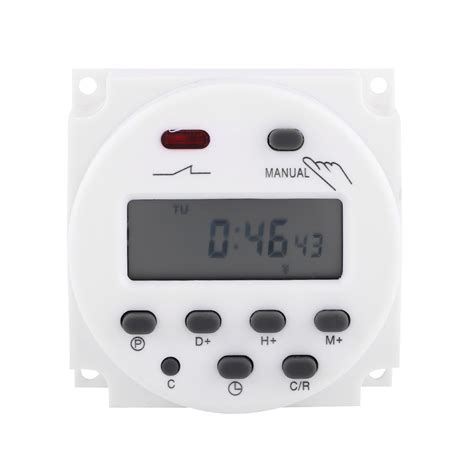 Digital Time Switch Weekly Programmable Electronic Relay Timer 110vac