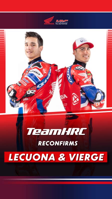 Hrc Extends Agreement With Iker Lecuona And Xavi Vierge