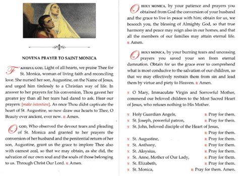 Novena to Saint Monica - Those Who Sing Well, Pray Twice - St. Augustine