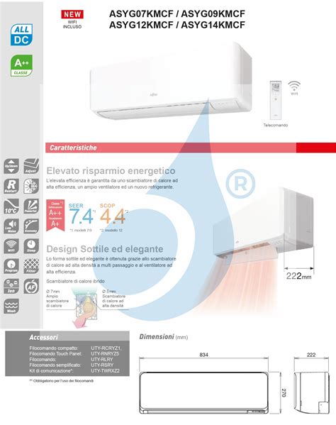 Klimaanlage Fujitsu Mono Split Btu Asyg Kmcf Aoyg Kmcc