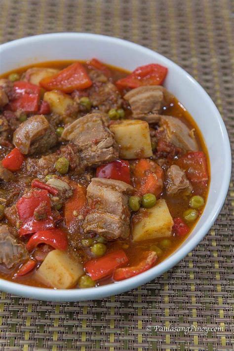 Spicy Pork Kaldereta Panlasang Pinoy