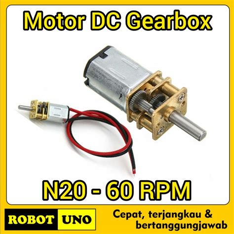 Jual Motor Dc Gearbox Ga N Rpm Slow Speed Full Metal Gearbox