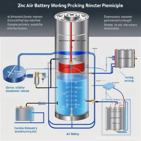 Zinc Air Battery Operating Principle Diagram Stable Diffusion Online