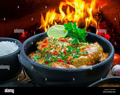 Fish And Shrimp Moqueca Stew Stock Photo Alamy