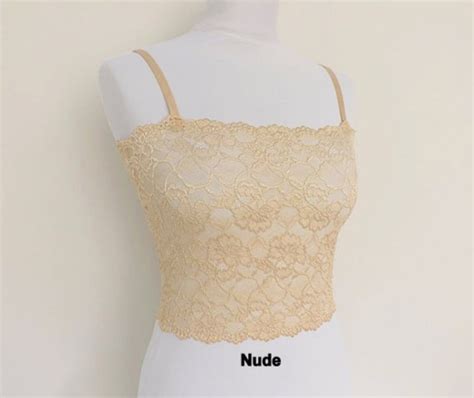 Ivory See Through Elastic Lace Tank Top Camisole Etsy Israel