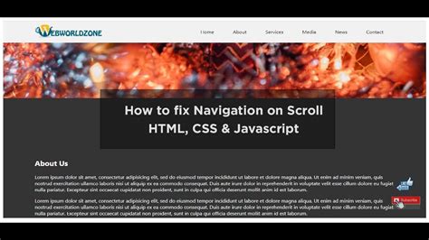 How To Fix Navbar After Scroll Sticky Navbar Fixed Navigation Bar