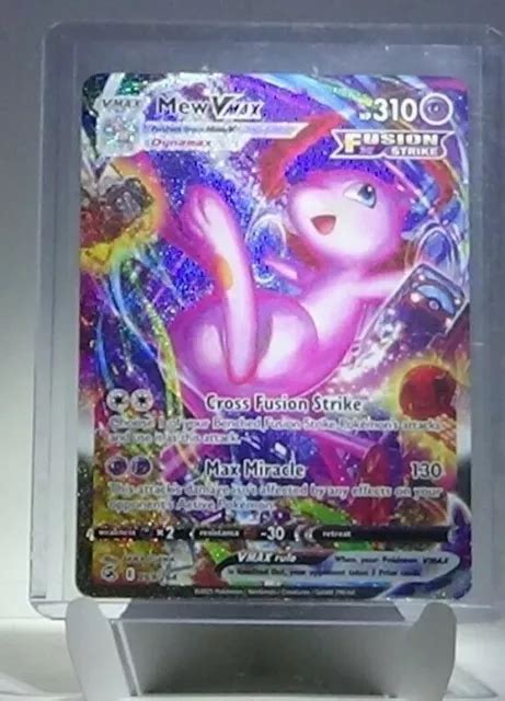 Pok Mon Tcg Fusion Strike Mew Vmax Secret Rare Alt Art