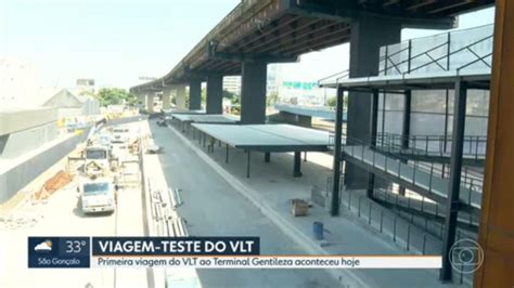 VLT faz primeira viagem ao Terminal Gentileza inauguração é prevista