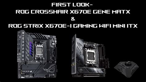 Asus Announces Matx And Mini Itx X670e Motherboards The Rog Crosshair