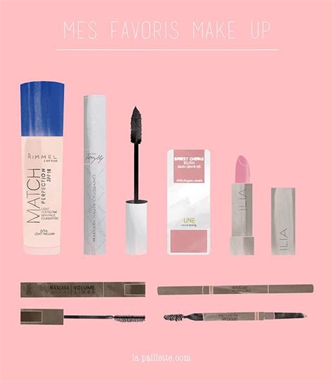 Mes favoris make up Claire La Paillette Blog dune illustratrice à