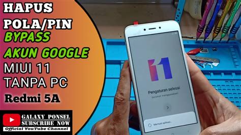 Hapus Kunci Layar Bypass Akun Google Redmi A Miui Tanpa Pc