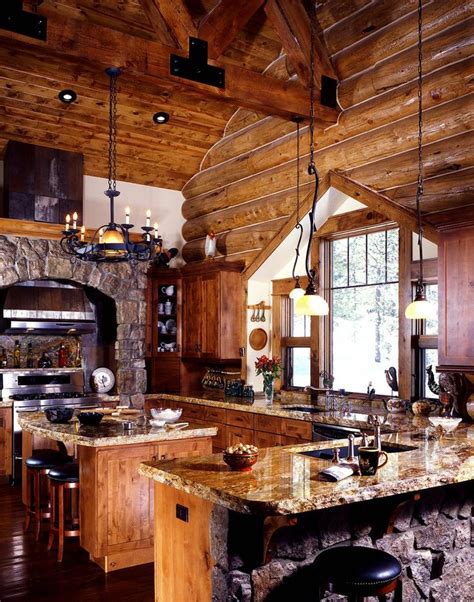 Elements To A Gorgeous Kitchen Design Log Home Kitchens Log Home