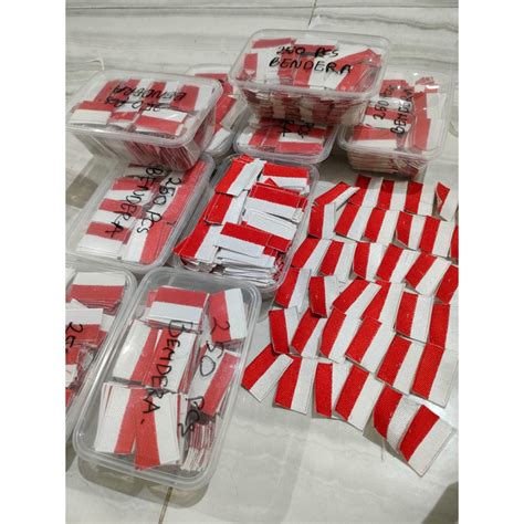 Jual Bed Bendera Merah Putih Bordir Bordir Bendera Bendera Merah