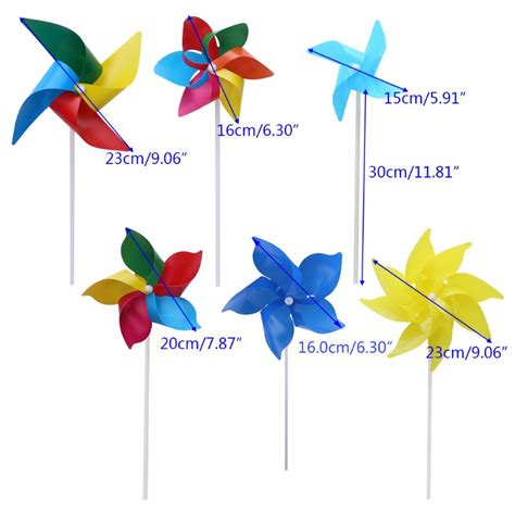 10Set Windmolen Pinwheel Wind Spinner Tuin Yard Ar Grandado