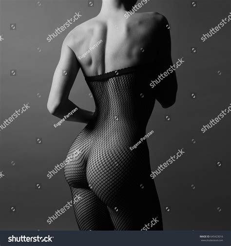 Nude Sexy Girl Stockings Black White Stock Photo Shutterstock