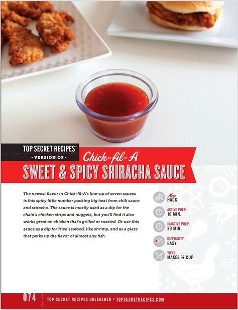 Chick Fil A Sweet And Spicy Sriracha Sauce Artofit