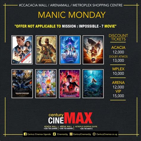 Century Cinemax Uganda On Twitter Manicmonday Lowestpriceoftheweek