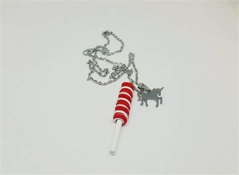 Candy Unicorn Horn Necklace Swirl Lollipop Sucker Sweet Food Etsy