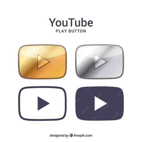 Premium Vector Youtube Logo Collection With Flat Design