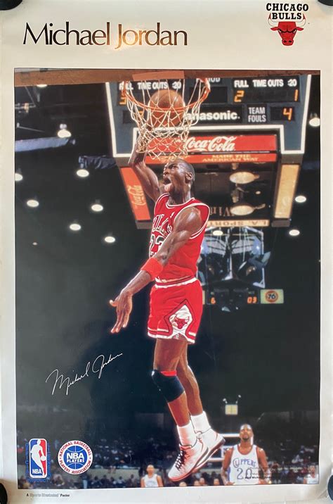 Vintage Michael Jordan S Sports Illustrated Poster Original Etsy