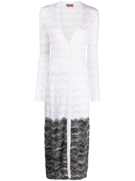 Missoni Zigzag Woven Long Sleeve Dress Farfetch